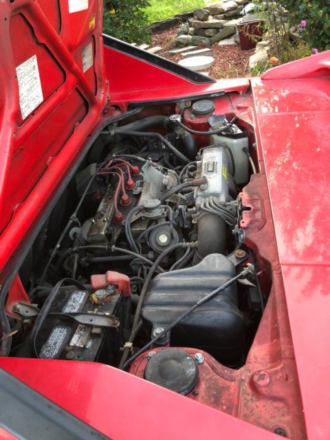 1988 Red Toyota MR2 Coupe