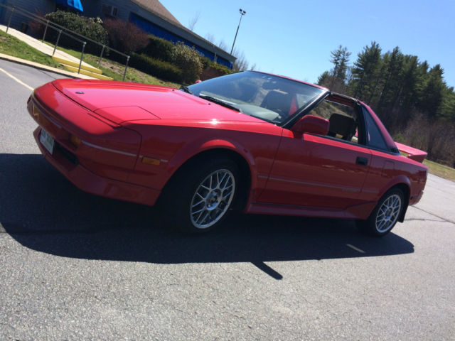 1988 Red Toyota MR2 Coupe