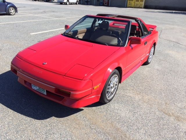 1988 Red Toyota MR2 Coupe