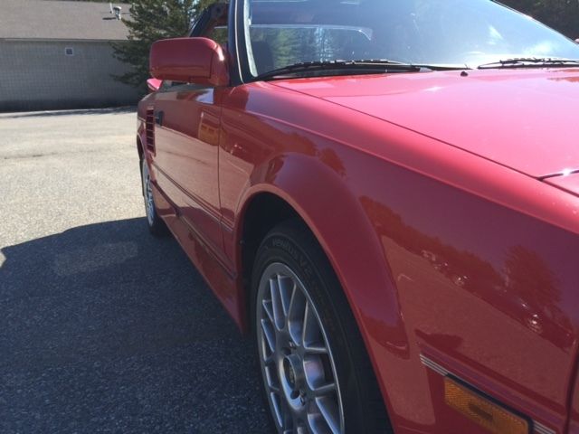 1988 Red Toyota MR2 Coupe