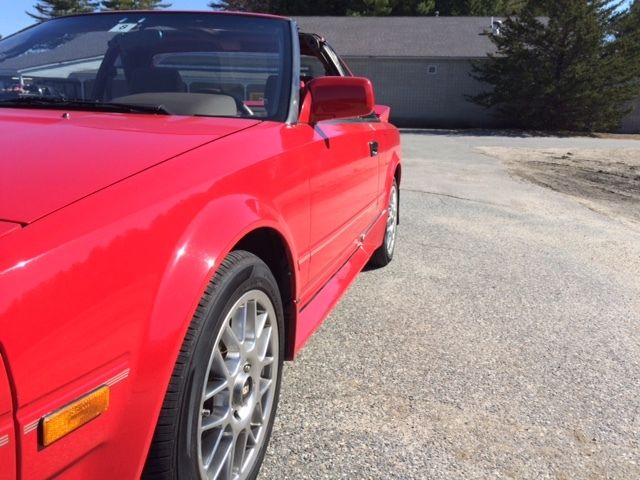 1988 Red Toyota MR2 Coupe