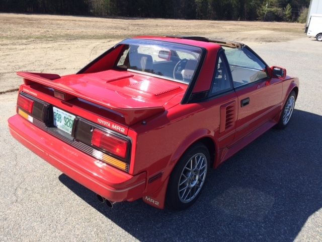1988 Red Toyota MR2 Coupe