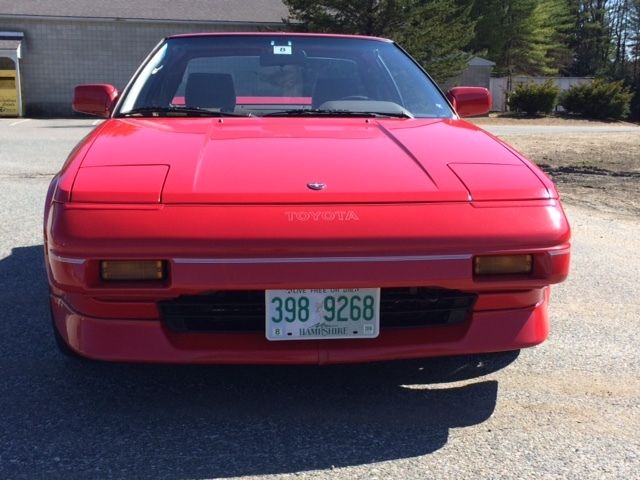 1988 Red Toyota MR2 Coupe