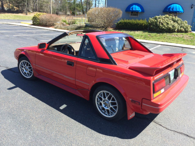 1988 Red Toyota MR2 Coupe