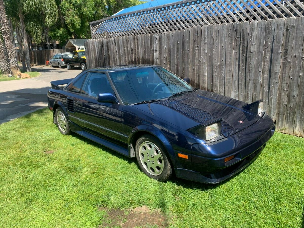 1988 Blue Toyota MR2 Coupe
