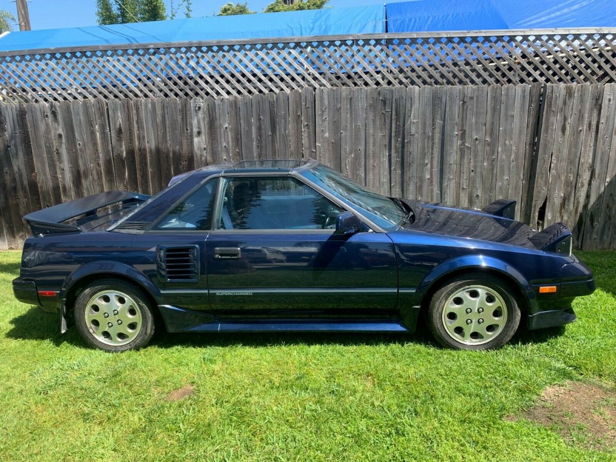 1988 Blue Toyota MR2 Coupe