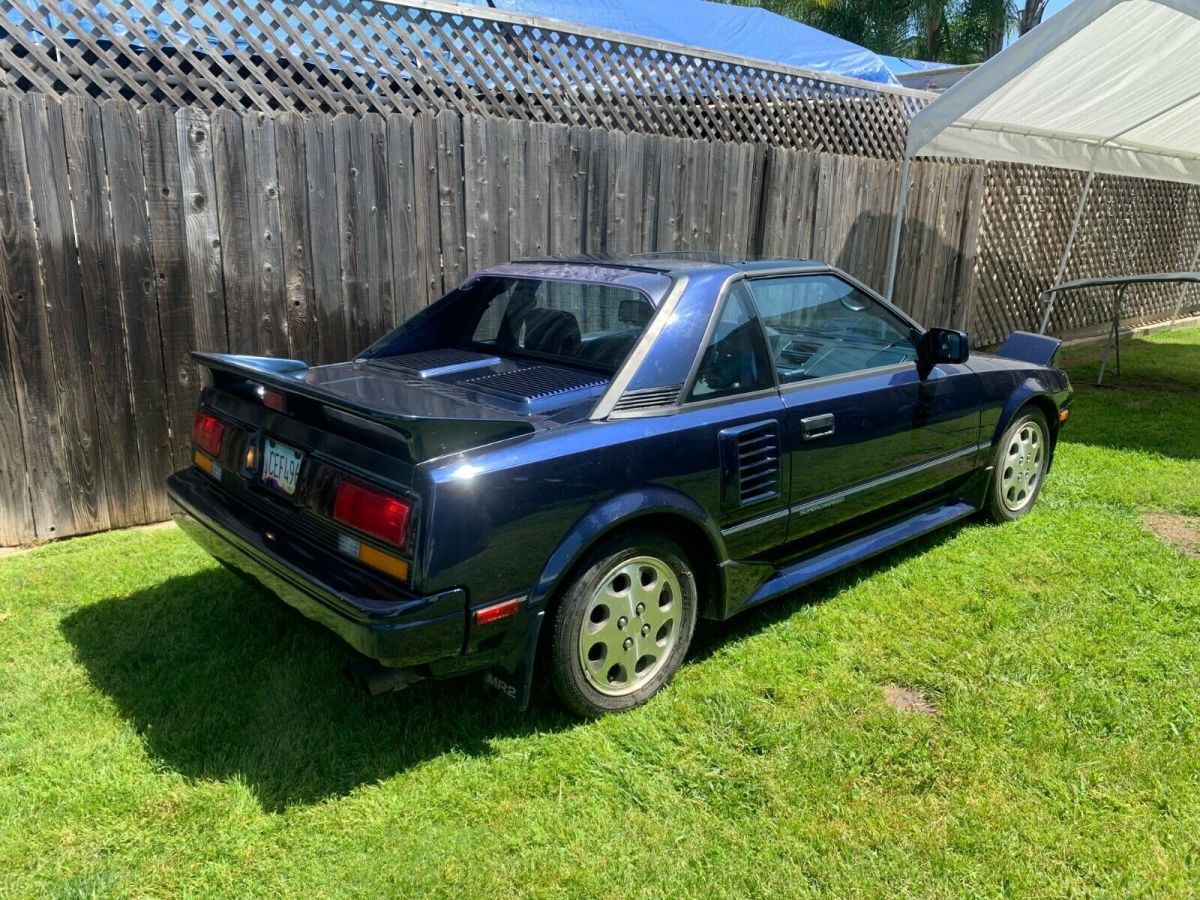 1988 Blue Toyota MR2 Coupe