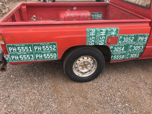 1988 RED Toyota PICKUP Pickup