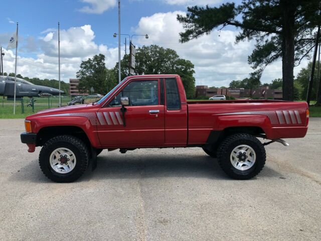 1988 Red Toyota Pickup Extended Cab Pickup