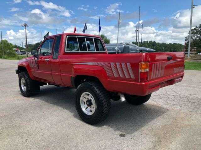 1988 Red Toyota Pickup Extended Cab Pickup