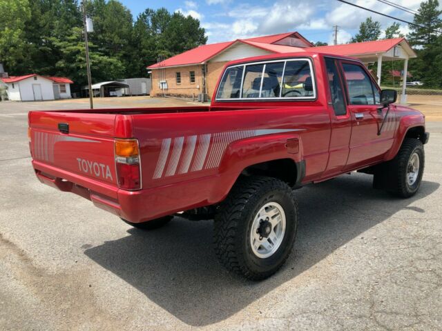 1988 Red Toyota Pickup Extended Cab Pickup