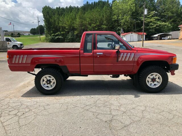 1988 Red Toyota Pickup Extended Cab Pickup