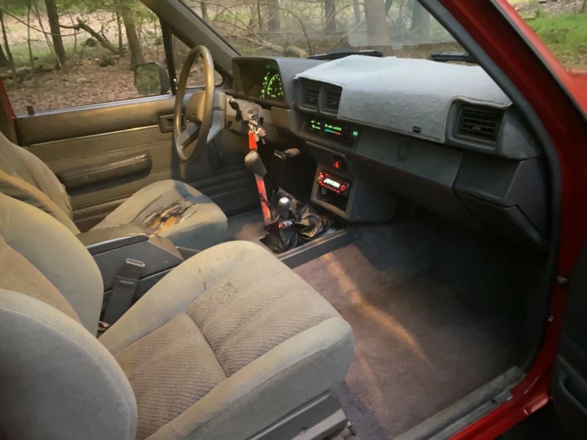 1988 Red Toyota Pickup Extended Cab Pickup
