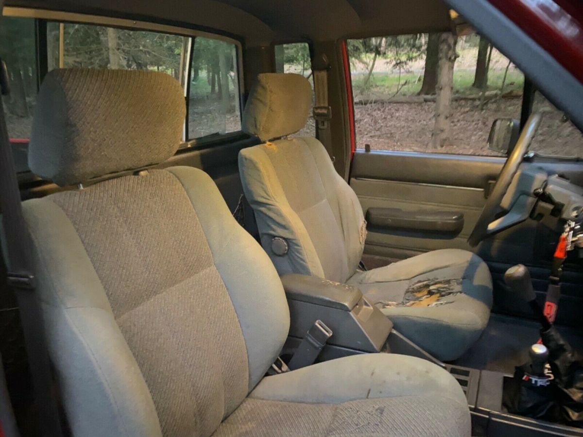 1988 Red Toyota Pickup Extended Cab Pickup