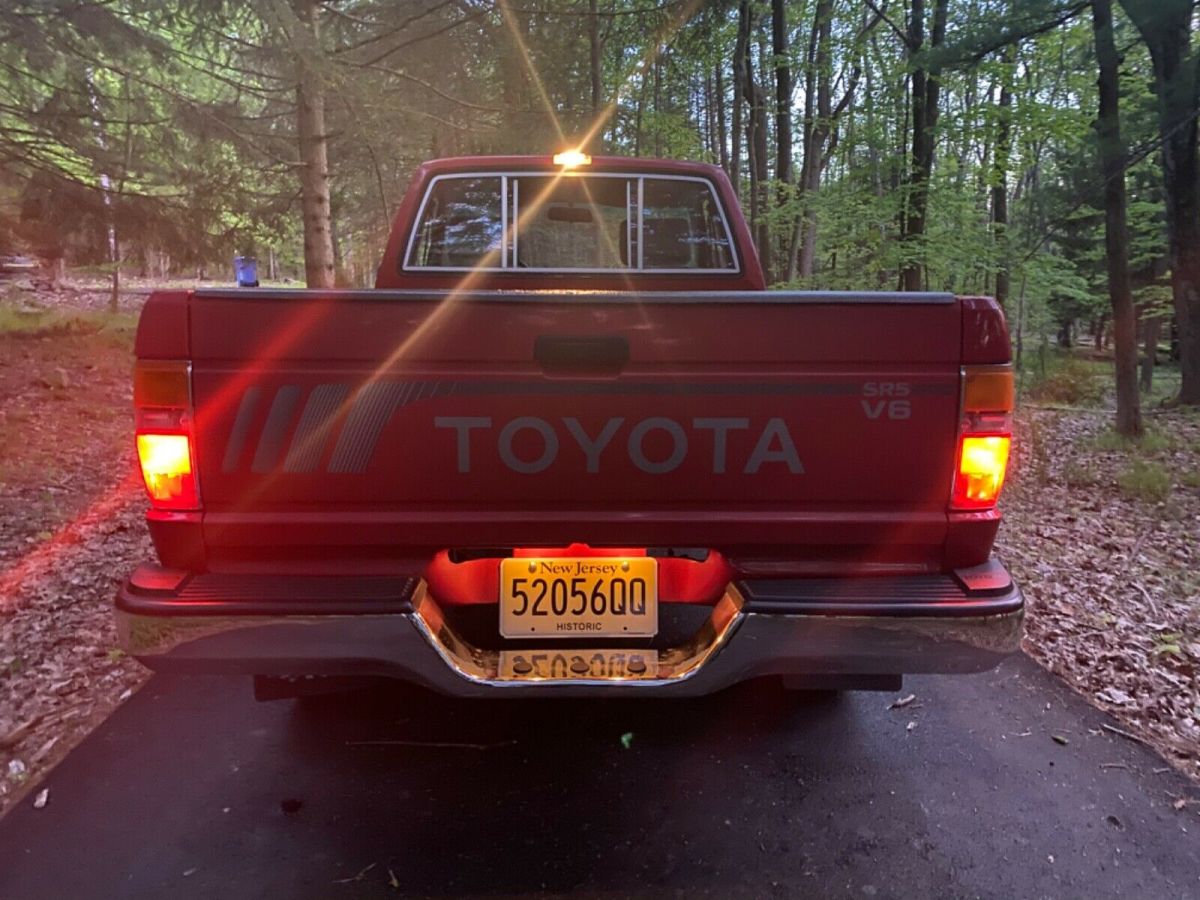 1988 Red Toyota Pickup Extended Cab Pickup