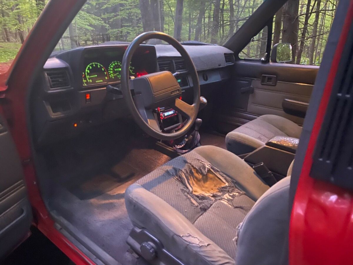 1988 Red Toyota Pickup Extended Cab Pickup