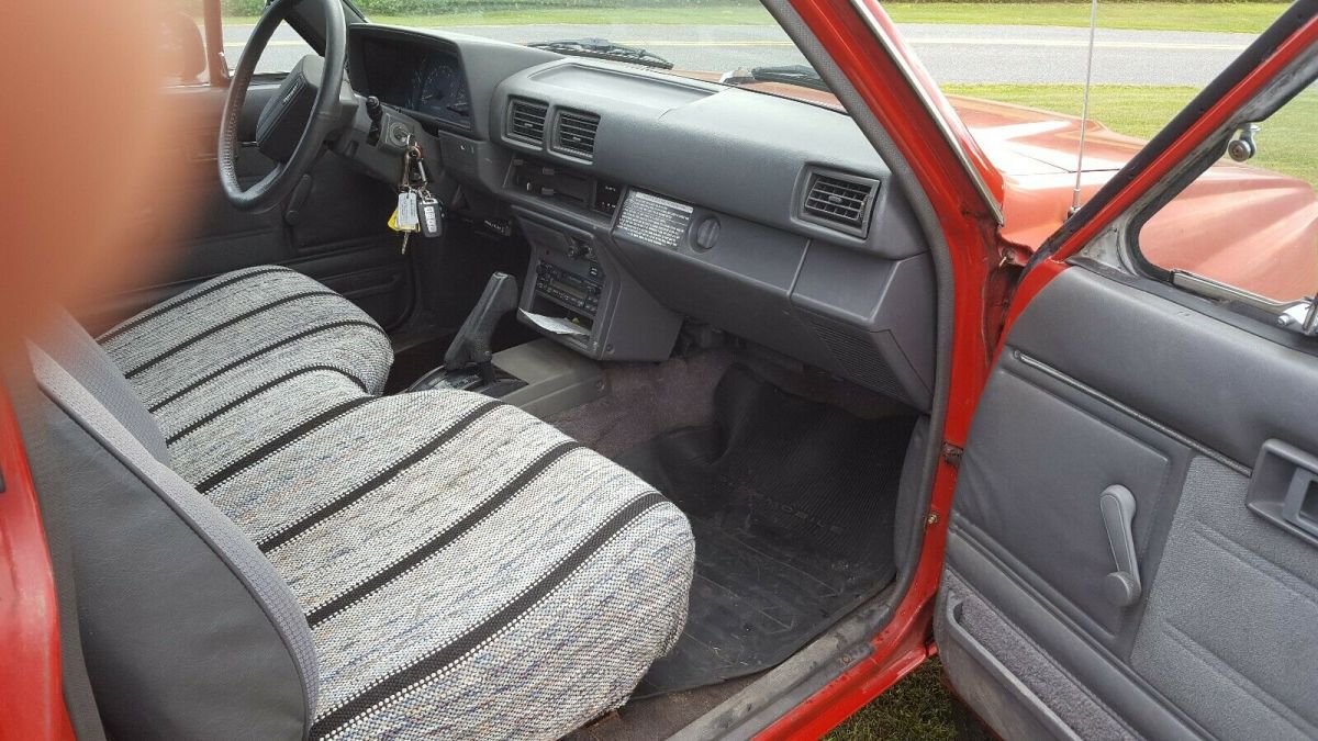 1988 Red Toyota Pickup Extended Cab Pickup