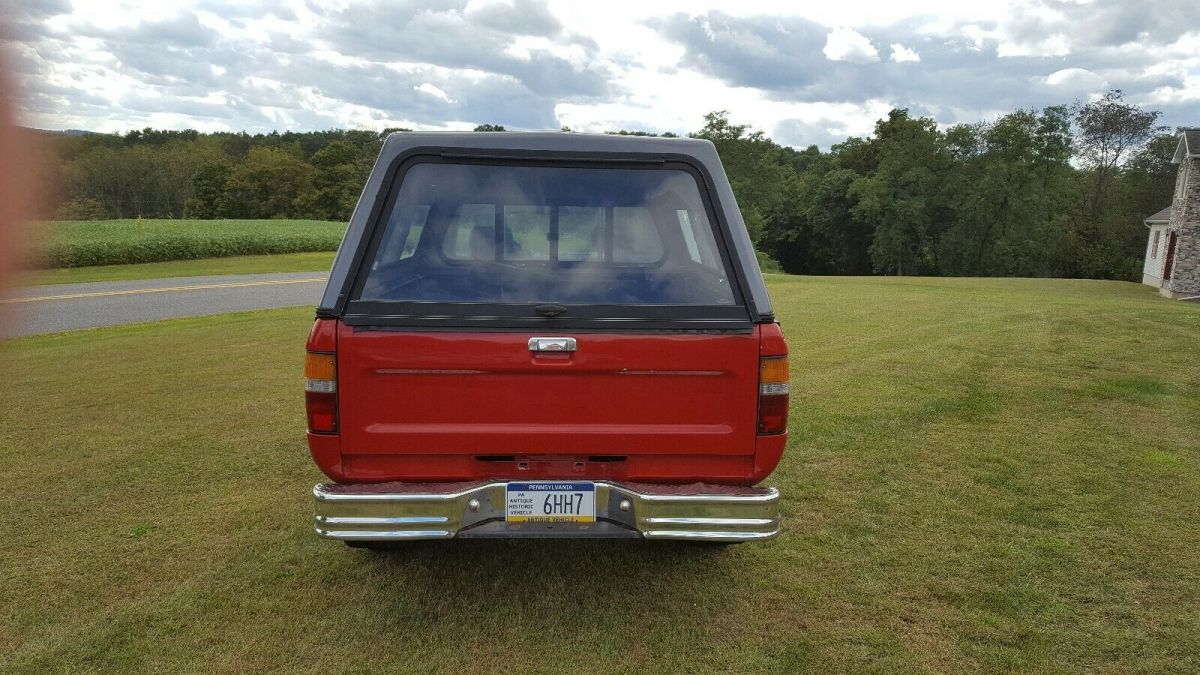 1988 Red Toyota Pickup Extended Cab Pickup