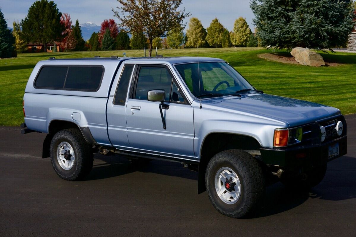 1988 Light Blue Toyota Pickup Extended Cab Pickup