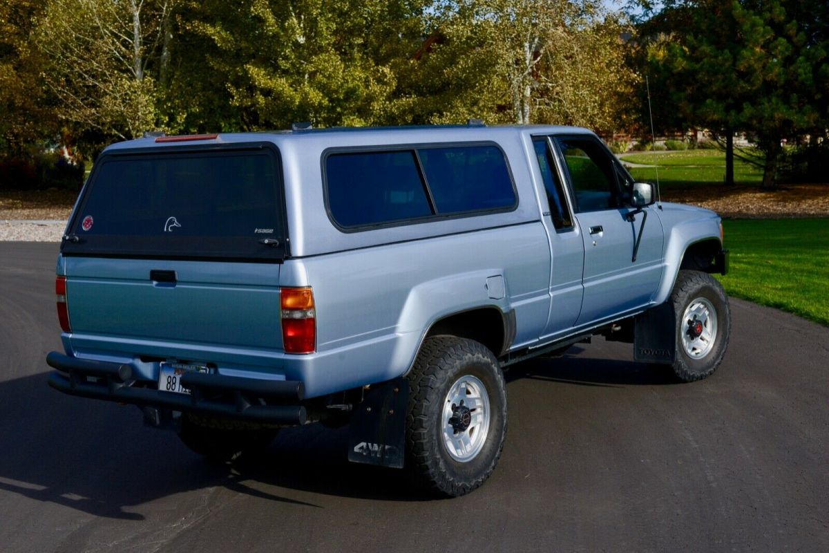 1988 Light Blue Toyota Pickup Extended Cab Pickup