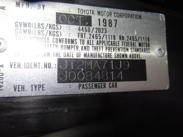 1988 Black Toyota Supra