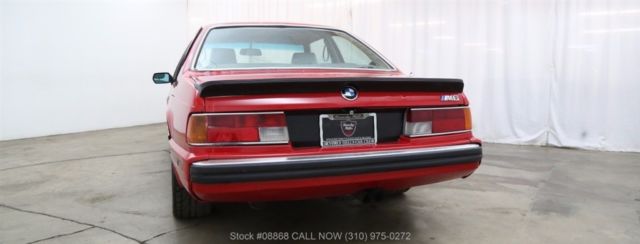 1988 Red BMW M6