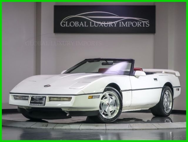 1988 White Chevrolet Corvette Convertible