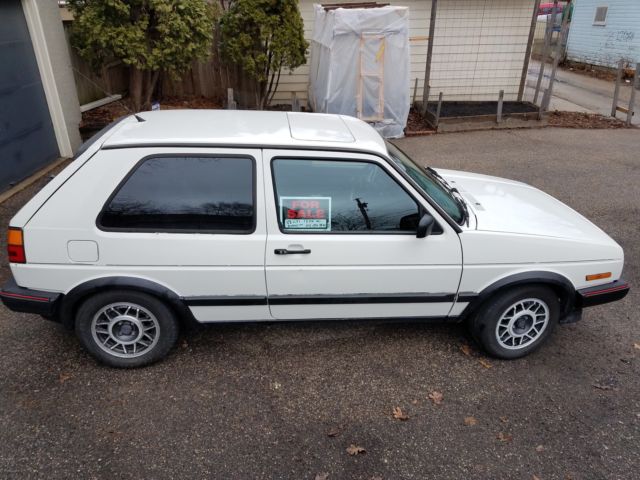 1988 white Volkswagen Other hatchback