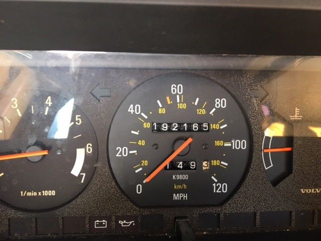 1988 Red Volvo 240 Wagon