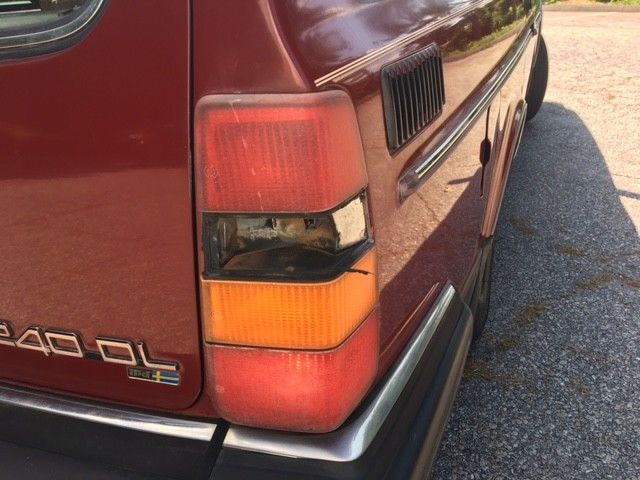 1988 Red Volvo 240 Wagon