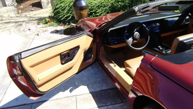1988 Dark Red Chevrolet Corvette Convertible