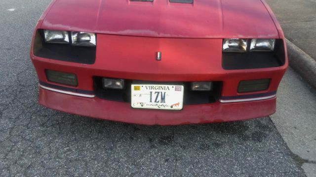 1988 Red Chevrolet Camaro Coupe