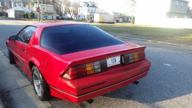 1988 Red Chevrolet Camaro Coupe