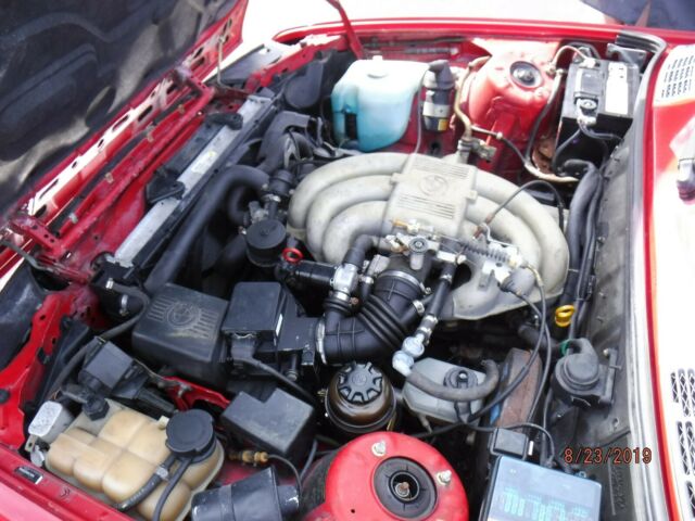 1989 Red BMW 3-Series Convertible