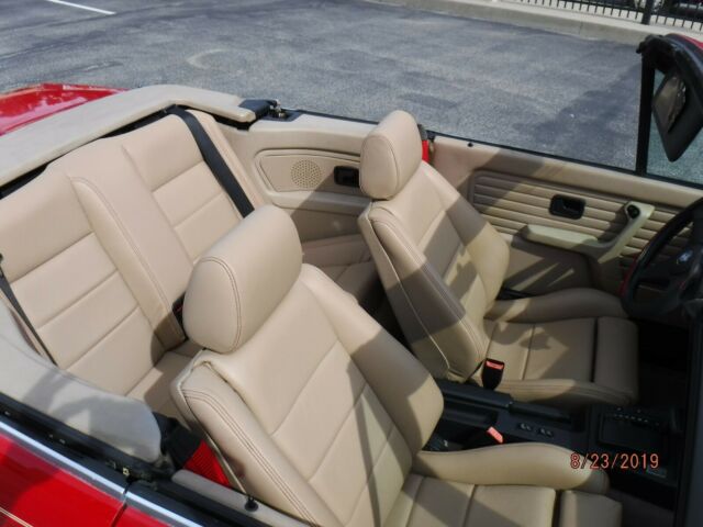 1989 Red BMW 3-Series Convertible
