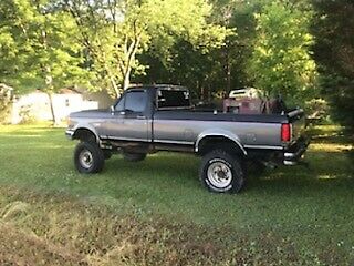 1989 BLACK AND GRAY Ford F-250 Standard Cab Pickup