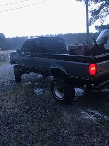 1989 BLACK AND GRAY Ford F-250 Standard Cab Pickup