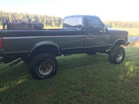 1989 BLACK AND GRAY Ford F-250 Standard Cab Pickup