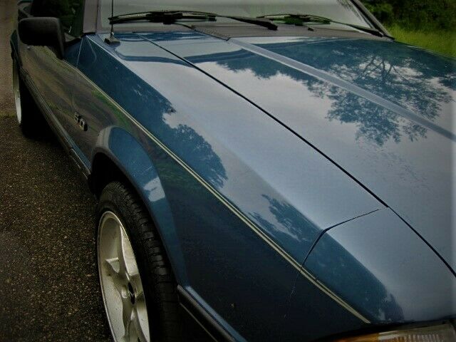 1989 Blue Ford Mustang Convertible