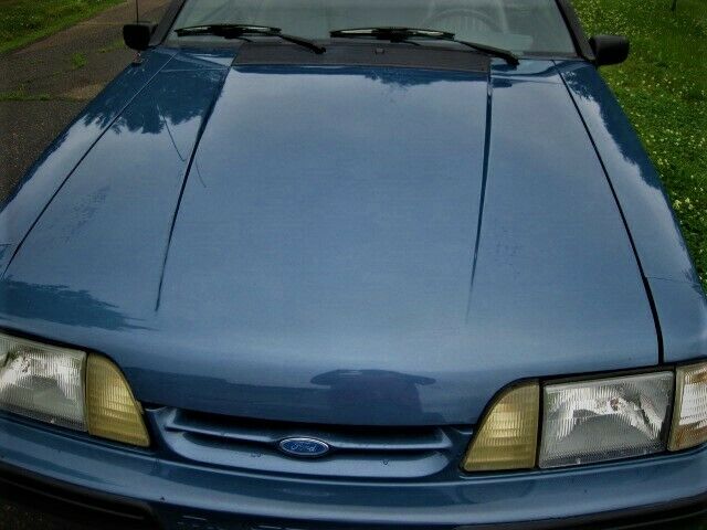 1989 Blue Ford Mustang Convertible