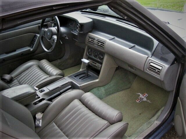 1989 Blue Ford Mustang Convertible