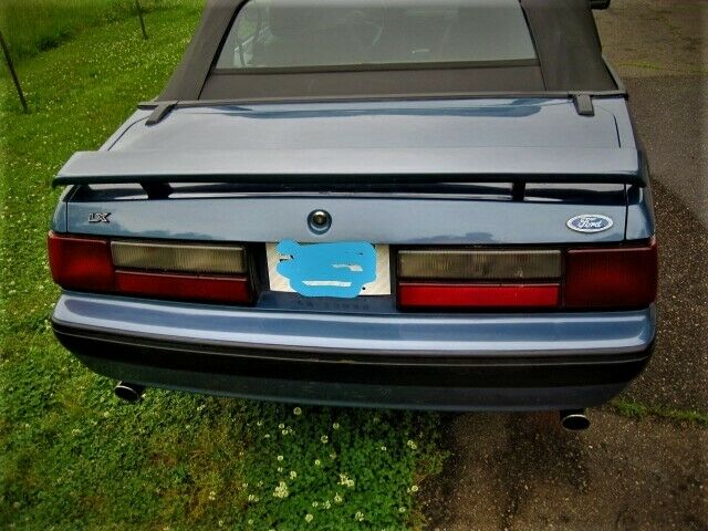 1989 Blue Ford Mustang Convertible