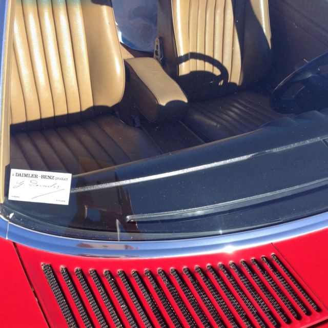 1989 Red Mercedes-Benz SL-Class Convertible