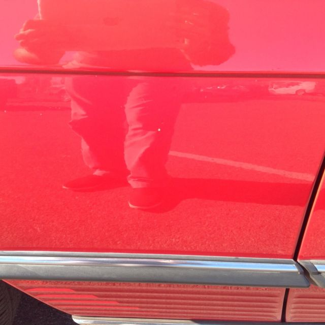 1989 Red Mercedes-Benz SL-Class Convertible