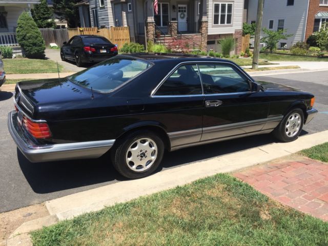 1989 Black Mercedes-Benz 500-Series Coupe