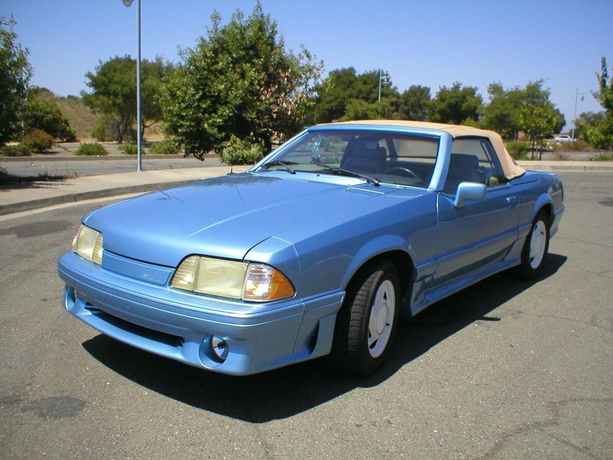 1989 Paris Blue Ford Mustang Sedan