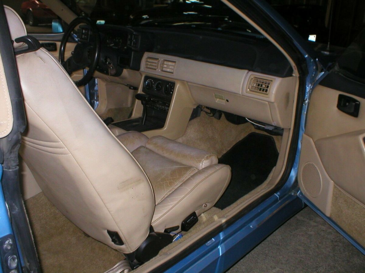 1989 Paris Blue Ford Mustang Sedan