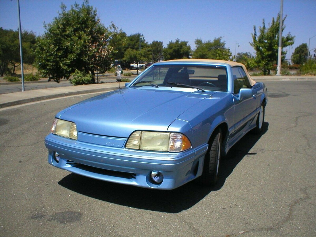 1989 Paris Blue Ford Mustang Sedan