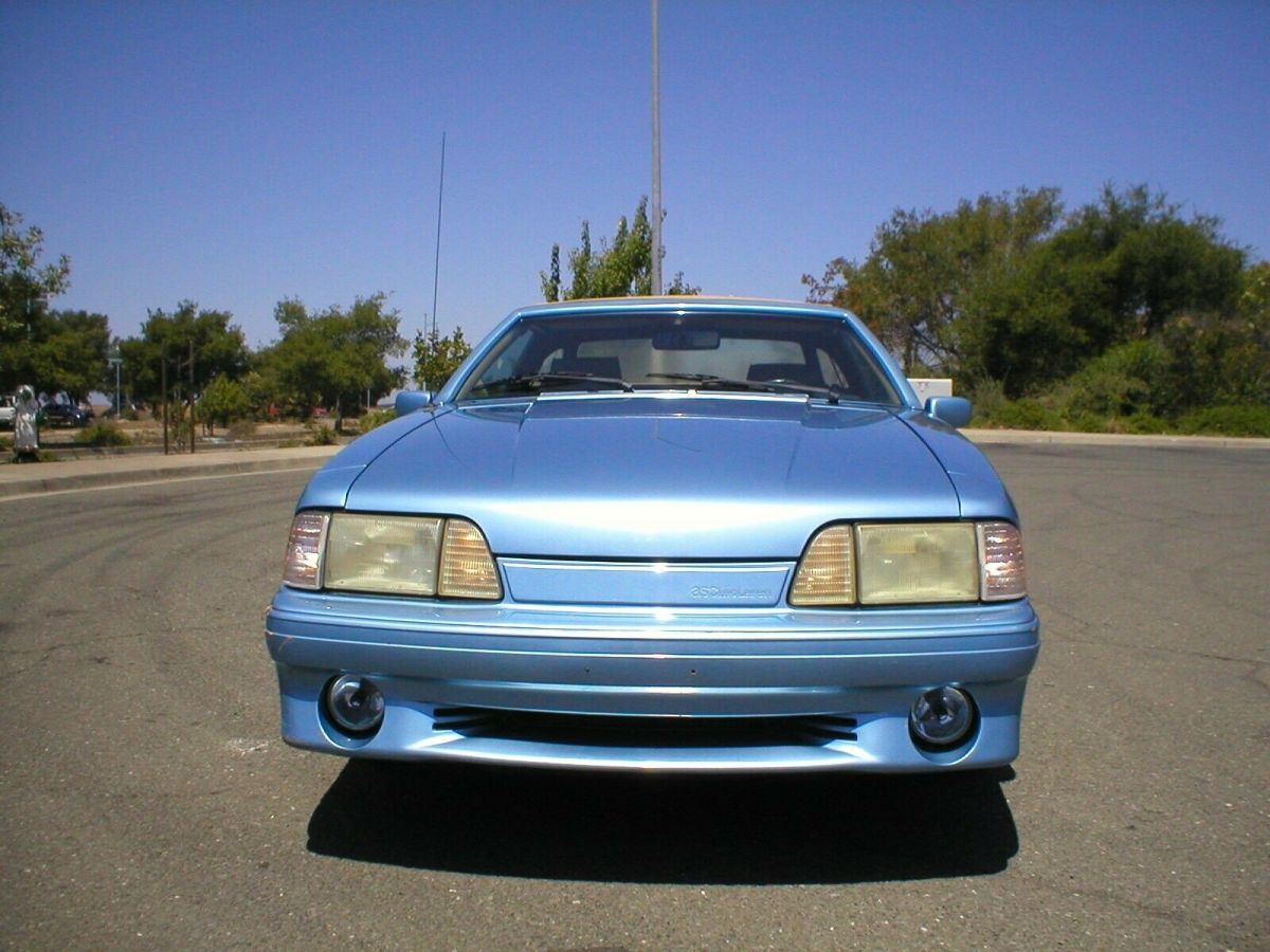 1989 Paris Blue Ford Mustang Sedan