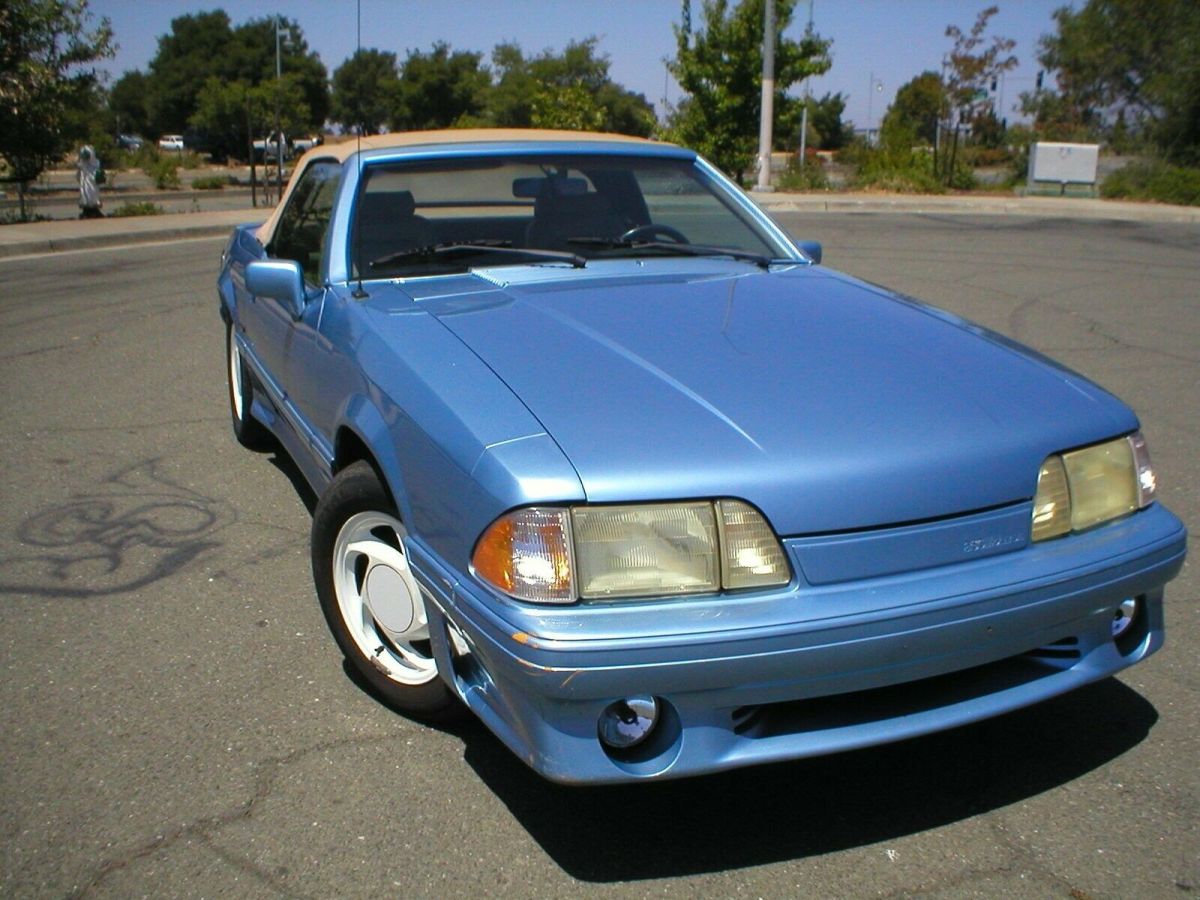 1989 Paris Blue Ford Mustang Sedan